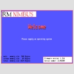 RM Nimbus Welcome Screen